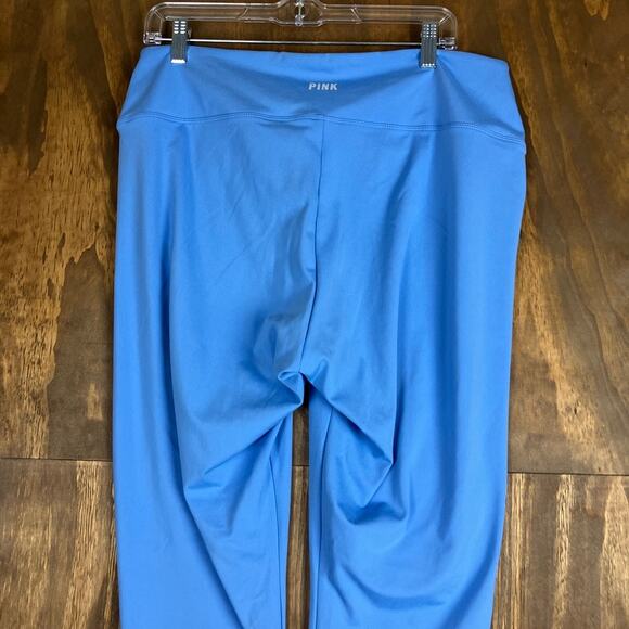 PINK Active Womens Leggings Blue Adjustable Ruched Front Skinny Stretch XXL - Picture 9 of 10